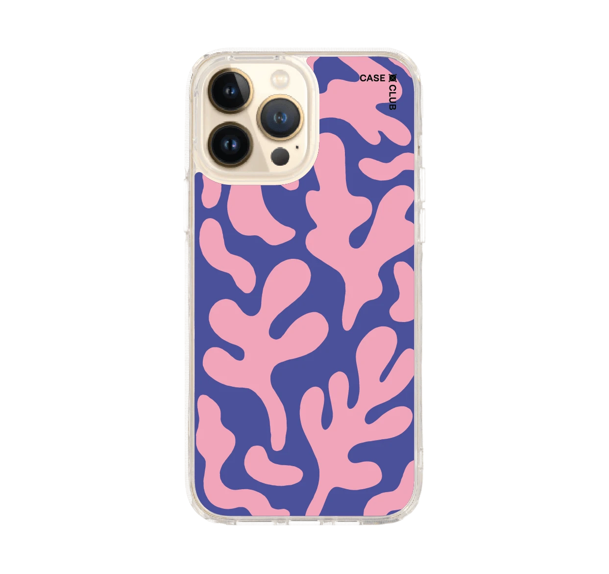 blue & pink abstract freeform pattern